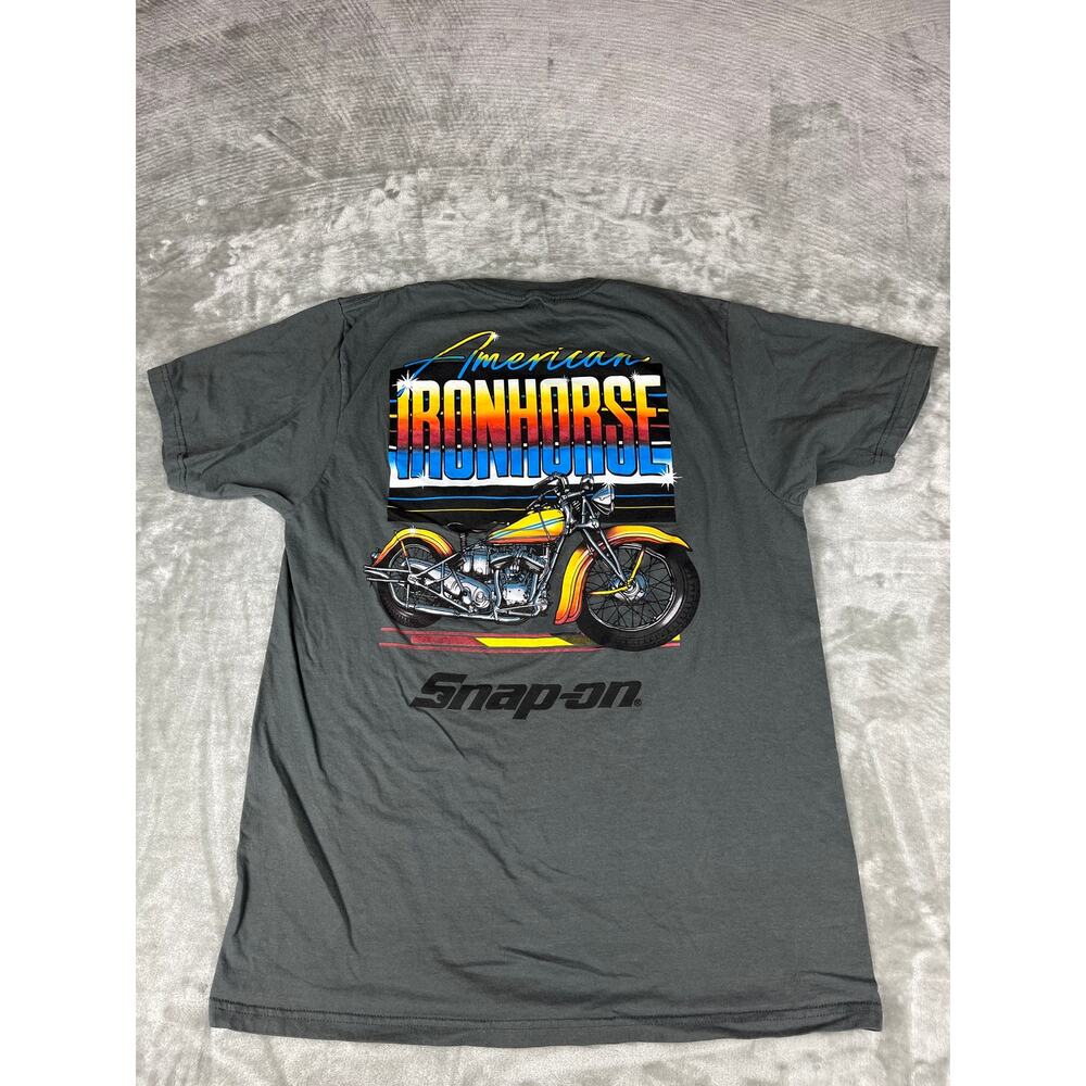 Snap-On Tools American Iron Horse Motorcycle Graphic Tee L
